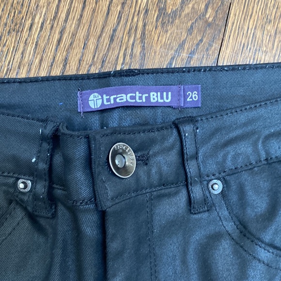 Tractor Blu Black Jeans with animal print stripe - Picture 2 of 3